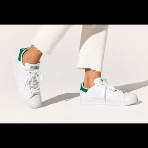 Adidas Women Stan Smith Sneakers Green White Size 6